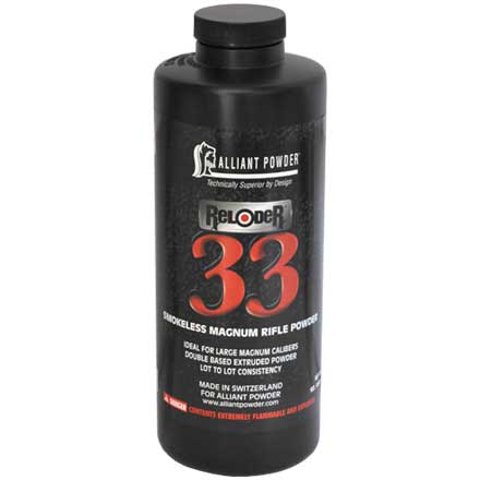 Alliant-Reloder-33-Rifle-Powder-For-Sale-1lb Alliant Reloder 33 Smokeless Gun Powder - Image 1
