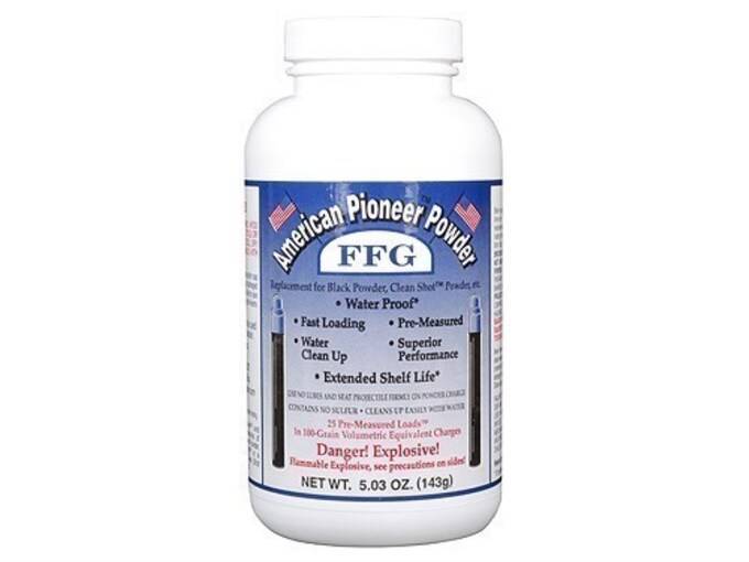 American-Pioneer-FFg-Black-Powder-Substitute-100-Grain-Pre-Measured-Tube-25PK American Pioneer FFg Black Powder Substitute 100 Grain Pre-Measured Tube 25PK - Image 1