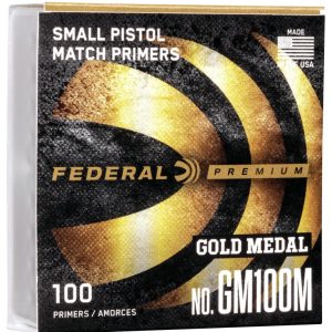 Federal Premium Gold Medal Small Pistol Match Primers #100M