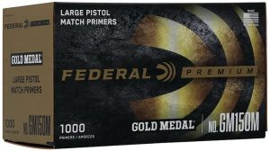 Federal Premium Gold Medal Large Pistol Match Primers #150M