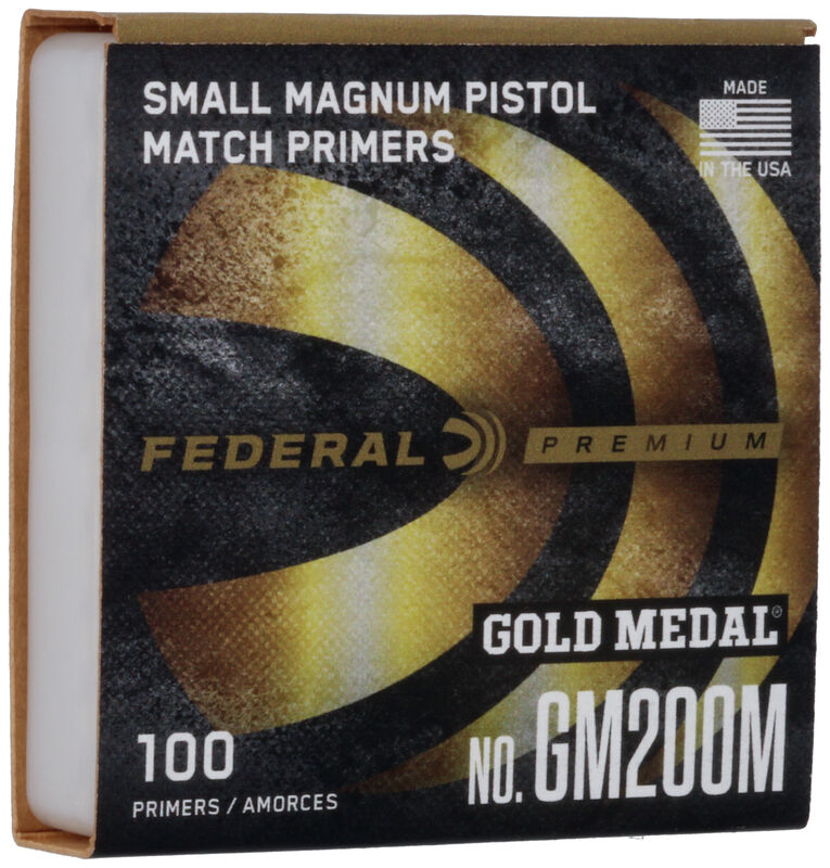 Federal-GM200M-Match-Small-Pistol-Magnum-Primers-For-Sale Federal Premium Gold Medal Small Pistol Magnum Match Primers #200M - Image 1