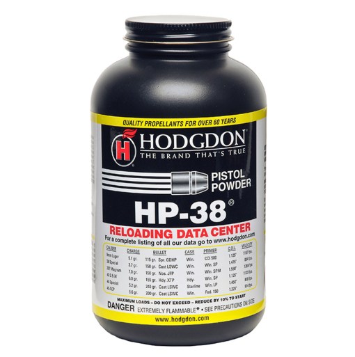 Hodgdon-HP38-Powder-For-Sale-1lb Hodgdon HP38 Smokeless Gun Powder - Image 1