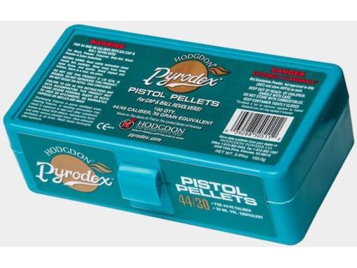 Hodgdon-Pyrodex-Black-Powder-Substitute-44-Caliber-30-Grain-Pellets-Package-of-100 Hodgdon Pyrodex Black Powder Substitute 44 Caliber 30 Grain Pellets Package of 100 - Image 1