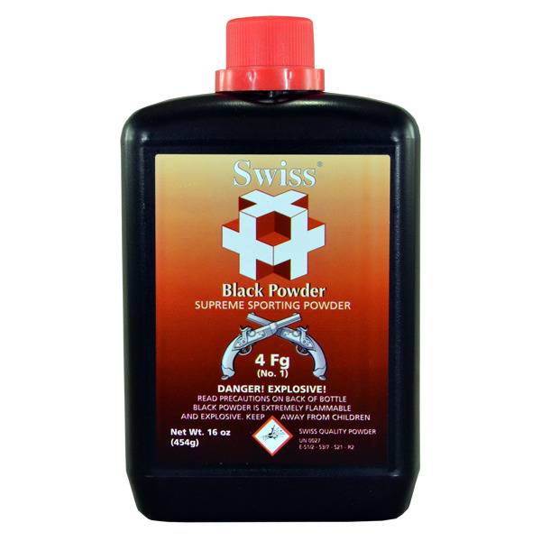 SWISS-BLACK-POWDER-4F-1LB-25CS SWISS BLACK POWDER 4F 1LB 25/CS - Image 1