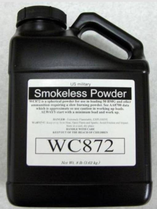 WC872-50BMG 1lb WC872 50BMG Spherical Smokeless Powder - Image 1