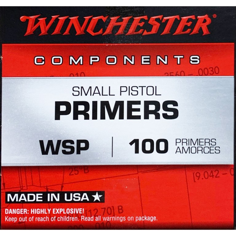 Winchester-WSP-Primers-For-Sale Winchester Small Pistol Primers #1-1/2 – 108 - Image 1