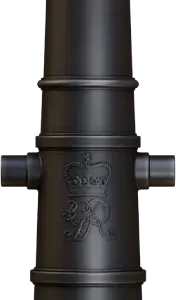 Armstrong 6 - Life-sized traditional cannon barrel replica