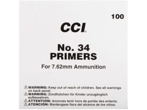 CCI Large Rifle 7.62mm NATO-Spec Military Primers #34