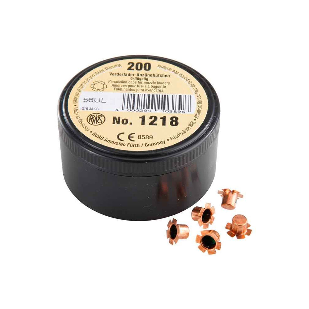 rws-1218-musket-caps RWS 1218 Musket Caps - 6-Flange - Image 1